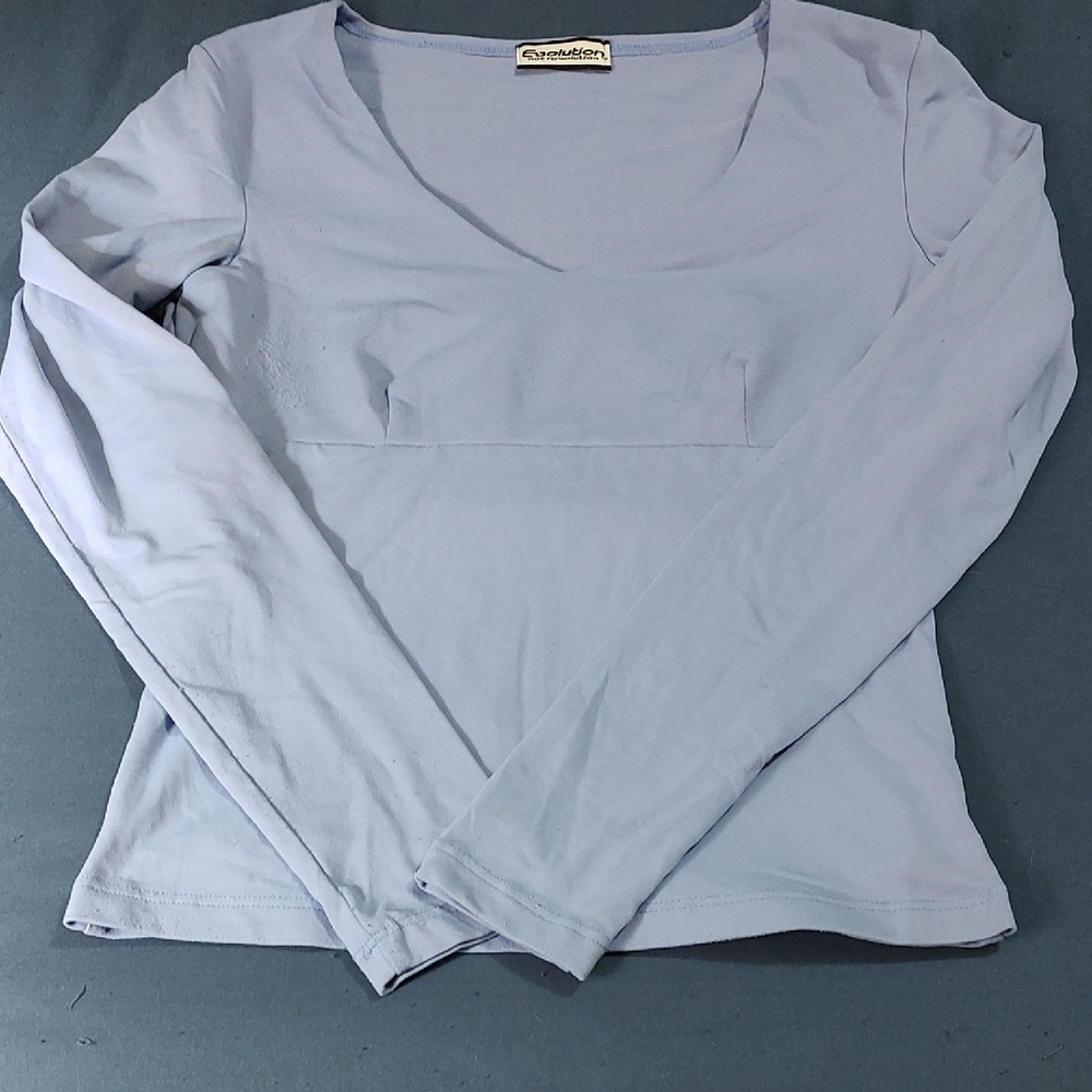 Cherokee Women's Light Blue Long Sleeve Top